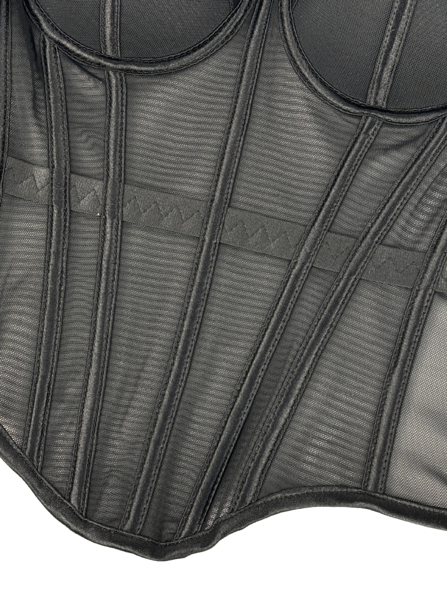 Elegant Burgundy Corset Top Sexy Mesh Fishbone Crop Top Fashion Short Camisole